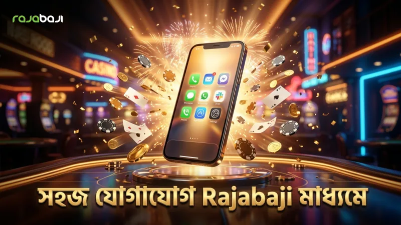 বিভিন্ন যোগাযোগ মাধ্যমের মাধ্যমে সহজে Rajabaji-এর সাথে সংযোগ