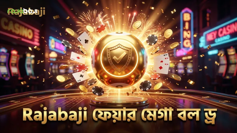 মেগা বল খেলে বড় মাল্টিপ্লায়ার জেতার সুযোগ নিন 3 মেগা বল ড্র ফেয়ারনেস Rajabaji ও ইভোলিউশন গেমিং দ্বারা নিশ্চিত